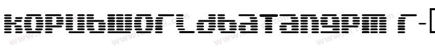 kopubworldbatangpm r字体转换